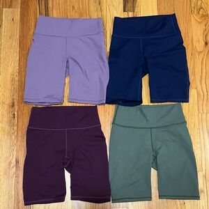 Fabletics Women's Athletic Shorts - Purple, Navy, Burgundy, Olive